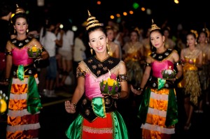 Loy Krathong Festival in Phuket, Thailand