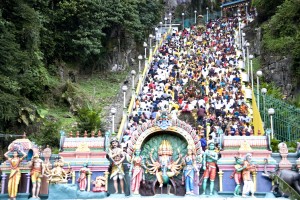 Thaipuasam Hindu Festival in Batu Caves, Malaysia