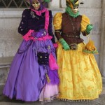 Carnivale People in costume at Venice Carnival